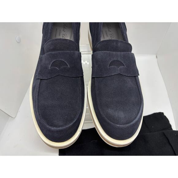 NWB FRANCE Robert Clergerie JULES Castoro Double Gris Suede Loafer Shoe 11.5